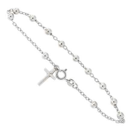 Italian 925 Sterling Silver Rosary Bracelet DailySale