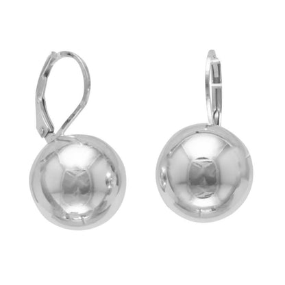 Italian Sterling Silver 6MM Leverback Ball Earrings DailySale
