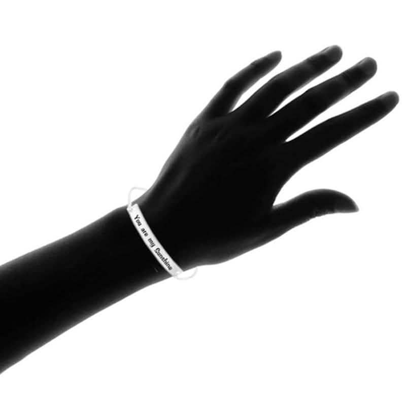 Italian Sterling Silver Adjustable "You Are My Sunshine" Bracelet DailySale