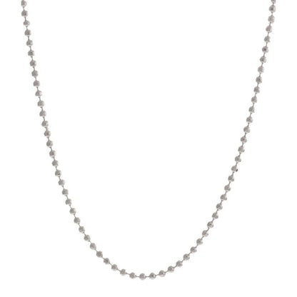 Italian Sterling Silver Diamond Cut Bead Chain Necklace DailySale