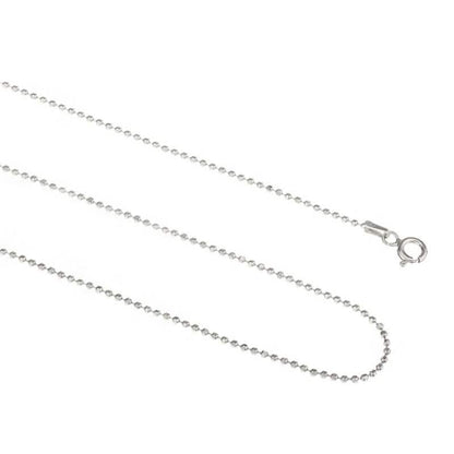 Italian Sterling Silver Diamond Cut Bead Chain Necklace DailySale
