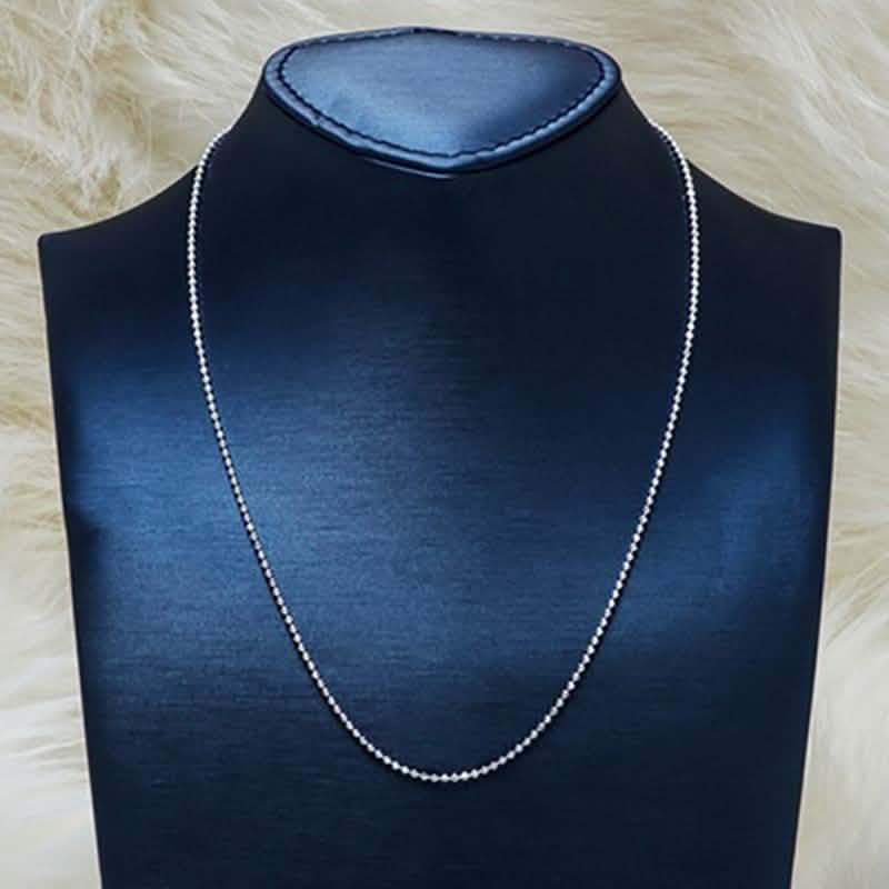 Italian Sterling Silver Diamond Cut Bead Chain Necklace DailySale