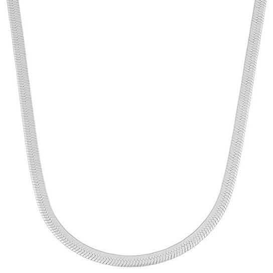 Italian Sterling Silver Herringbone Chain DailySale
