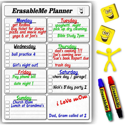 ItemMax Magnetic Dry Erase Calendar for Refrigerator DailySale