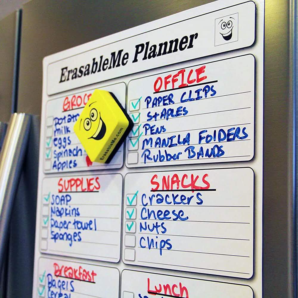 ItemMax Magnetic Dry Erase Calendar for Refrigerator DailySale