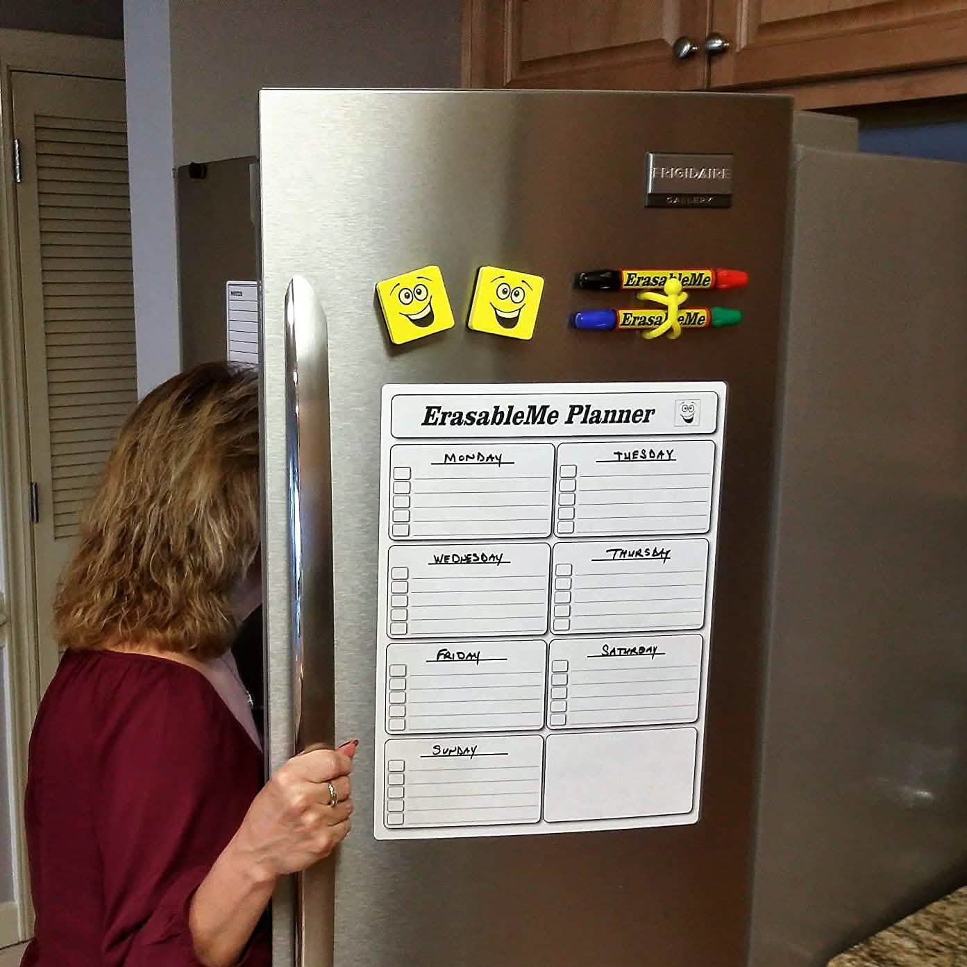 ItemMax Magnetic Dry Erase Calendar for Refrigerator DailySale