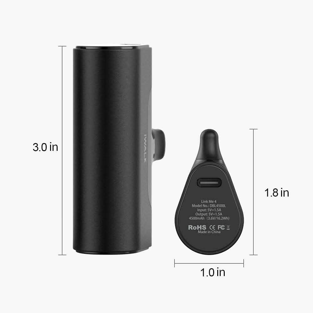 iWALK Small Portable Charger 4500mAh Ultra-Compact Power Bank DailySale