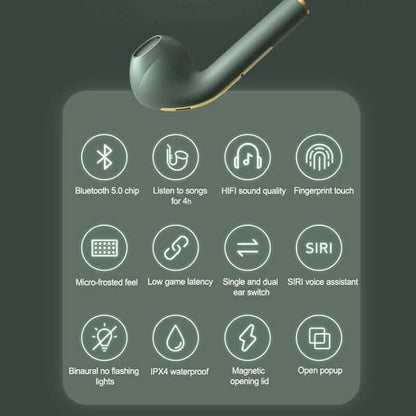 J18 TWS Bluetooth Earphone Stereo True Wireless Headset Earbuds DailySale