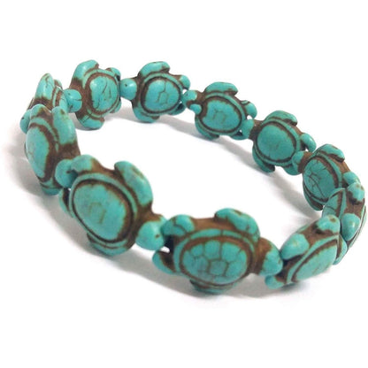 Turquoise Handmade Hawaiian Sea Turtles Bracelet DailySale