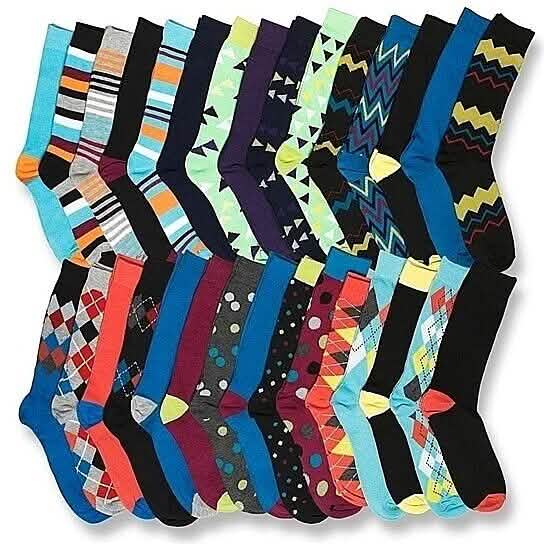 James Fiallo Men’s Colorful Dress Socks DailySale
