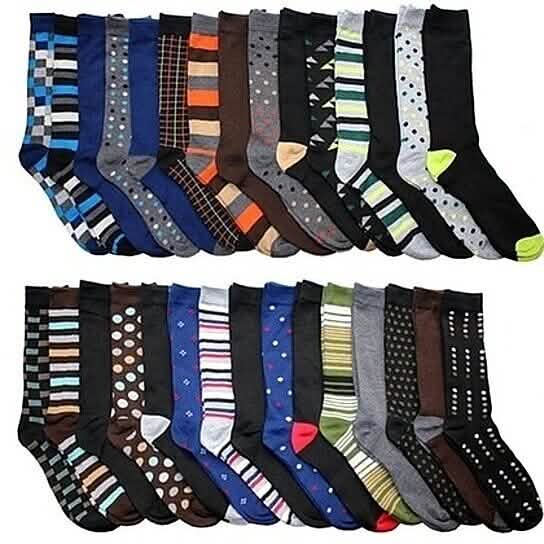 James Fiallo Men’s Colorful Dress Socks DailySale