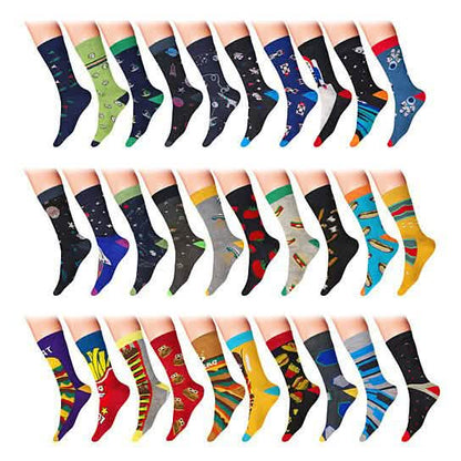 James Fiallo Men’s Colorful Dress Socks DailySale