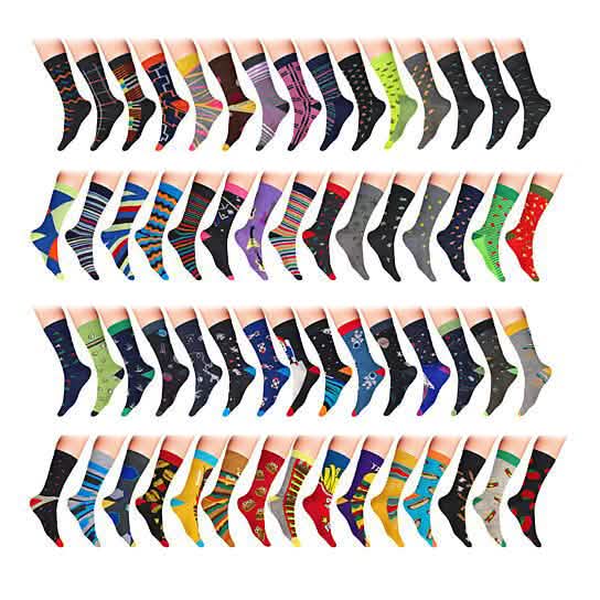 James Fiallo Men’s Colorful Dress Socks DailySale