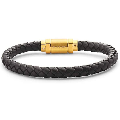 Jarrix Steel Men's Bracelet Leather Stainless Steel Magnetic Closure DailySale