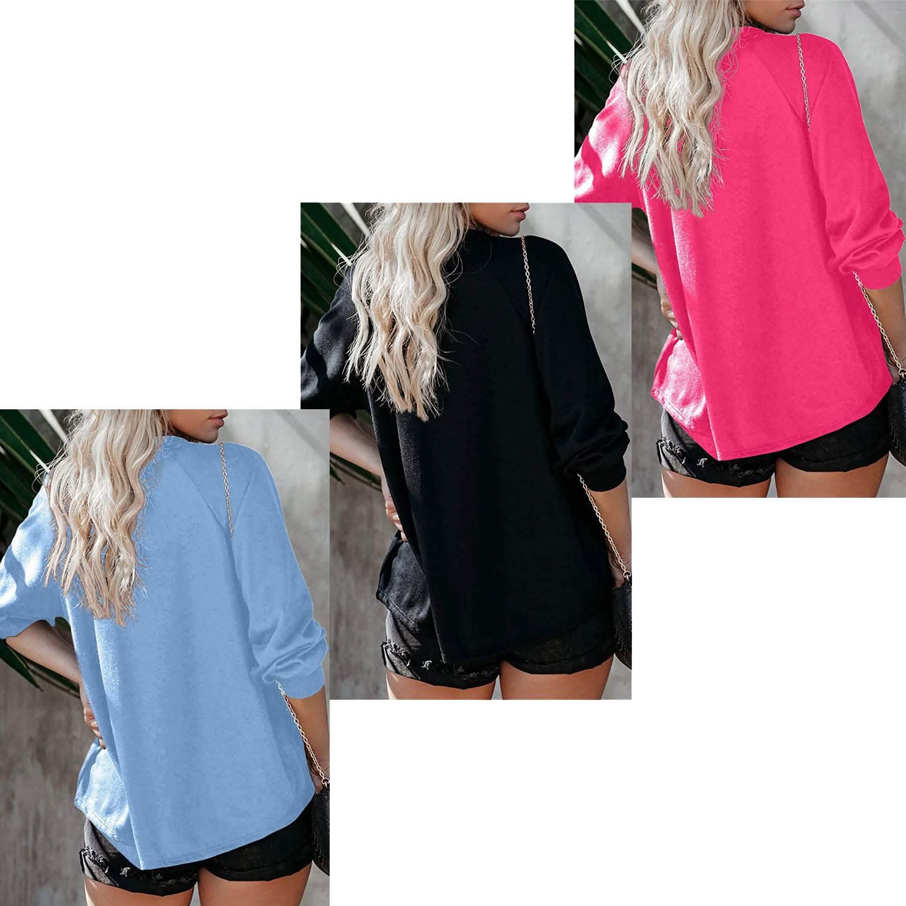 Jawint Womens Faith Over Fear Long Sleeve T-Shirt DailySale