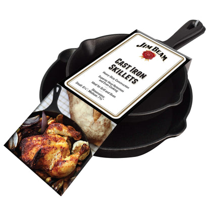 2-Piece: Jim Beam Cast Iron Skillets DailySale