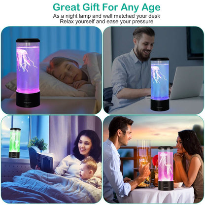 Jellyfish Lava Lamp Multicolor Changing Mood Night Light DailySale