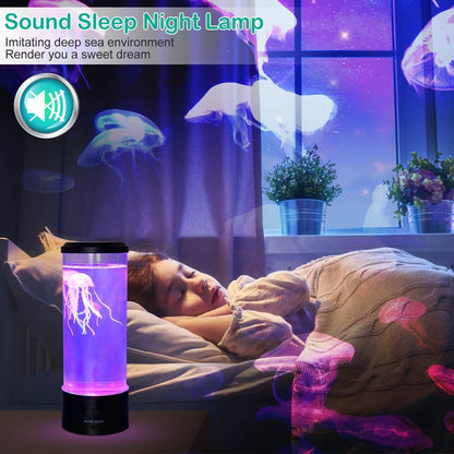 Jellyfish Lava Lamp Multicolor Changing Mood Night Light DailySale