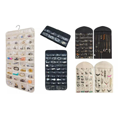 Jewelry Earrings Brooch Closet Hanging Storage Organizer Bag DailySale