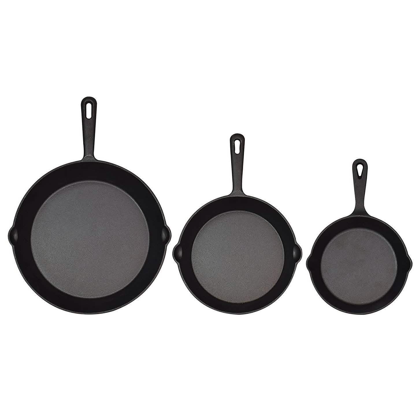 Jim Beam 3-Piece Cast Iron Skillets DailySale