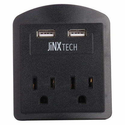 JinxTech 2-Outlet Wall Tap with Dual USB DailySale