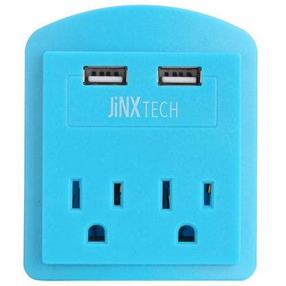 JinxTech 2-Outlet Wall Tap with Dual USB DailySale