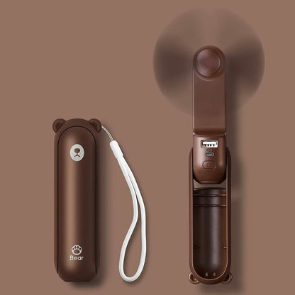 JISULIFE 3-in-1 Portable Small Pocket Fan with Power Bank DailySale