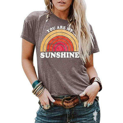 Kaislandy Women's You are My Sunshine T Shirt DailySale