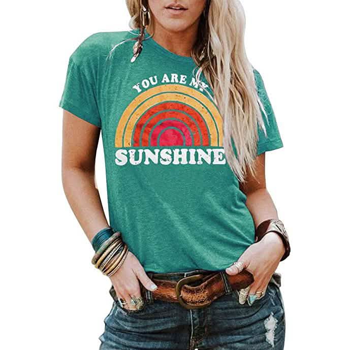 Kaislandy Women's You are My Sunshine T Shirt DailySale