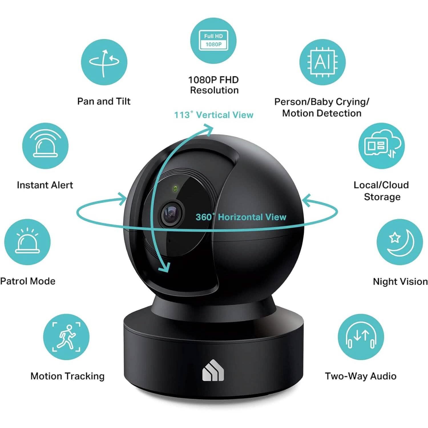 Kasa Smart 2023 New Indoor Pan-Tilt Security Camera  (Refurbished) DailySale