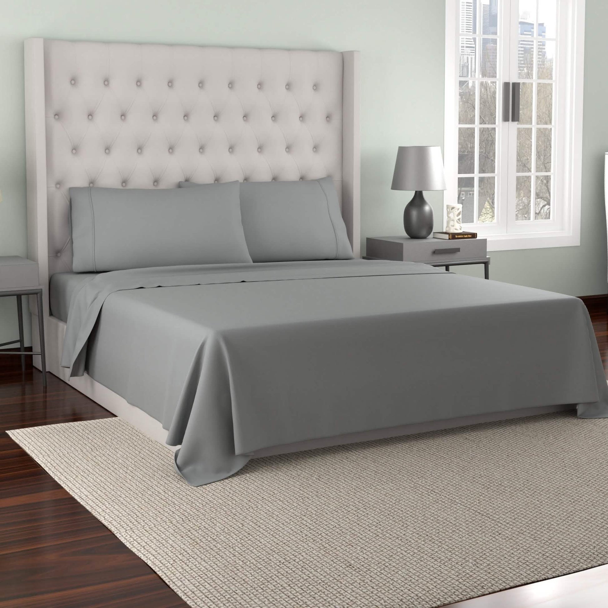 Kathy Ireland 300 Thread Count Organic Cotton Percale Sheet Sets DailySale