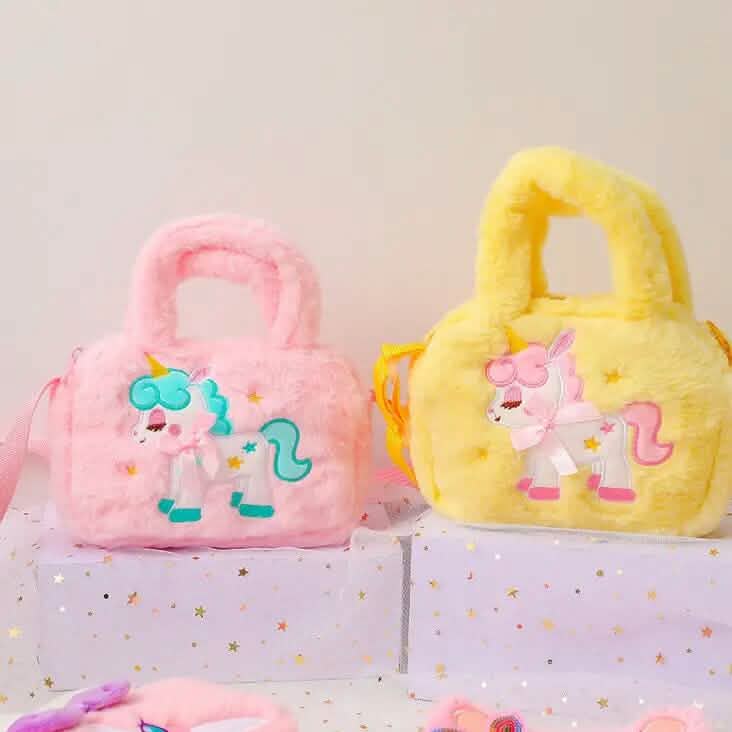 Kawaii Unicorn Pattern Plush Bag DailySale