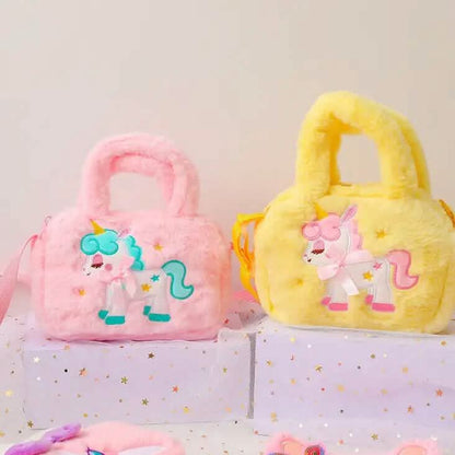 Kawaii Unicorn Pattern Plush Bag DailySale