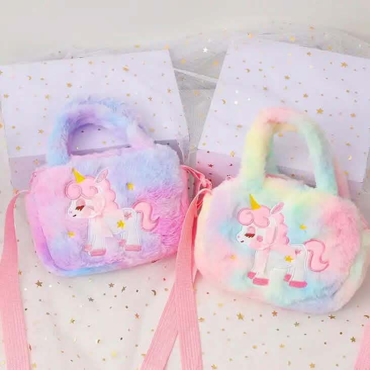 Kawaii Unicorn Pattern Plush Bag DailySale