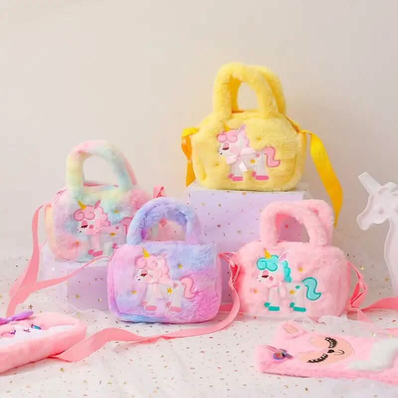 Kawaii Unicorn Pattern Plush Bag DailySale