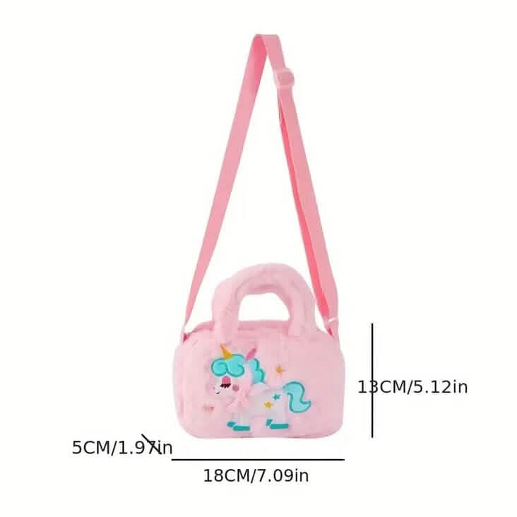 Kawaii Unicorn Pattern Plush Bag DailySale