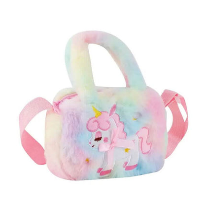 Kawaii Unicorn Pattern Plush Bag DailySale