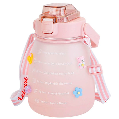 Kawaii Water Bottle with Straw DailySale