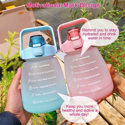 Kawaii Water Bottle with Straw DailySale
