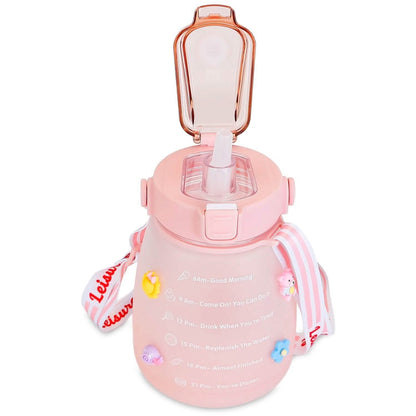 Kawaii Water Bottle with Straw DailySale