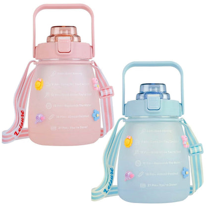 Kawaii Water Bottle with Straw DailySale