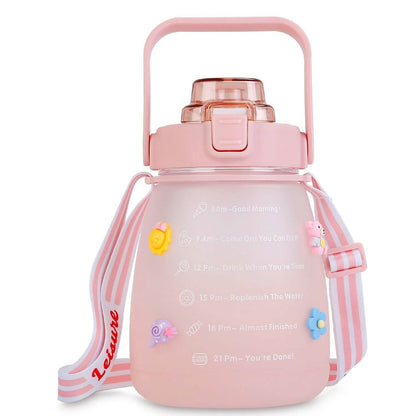 Kawaii Water Bottle with Straw DailySale