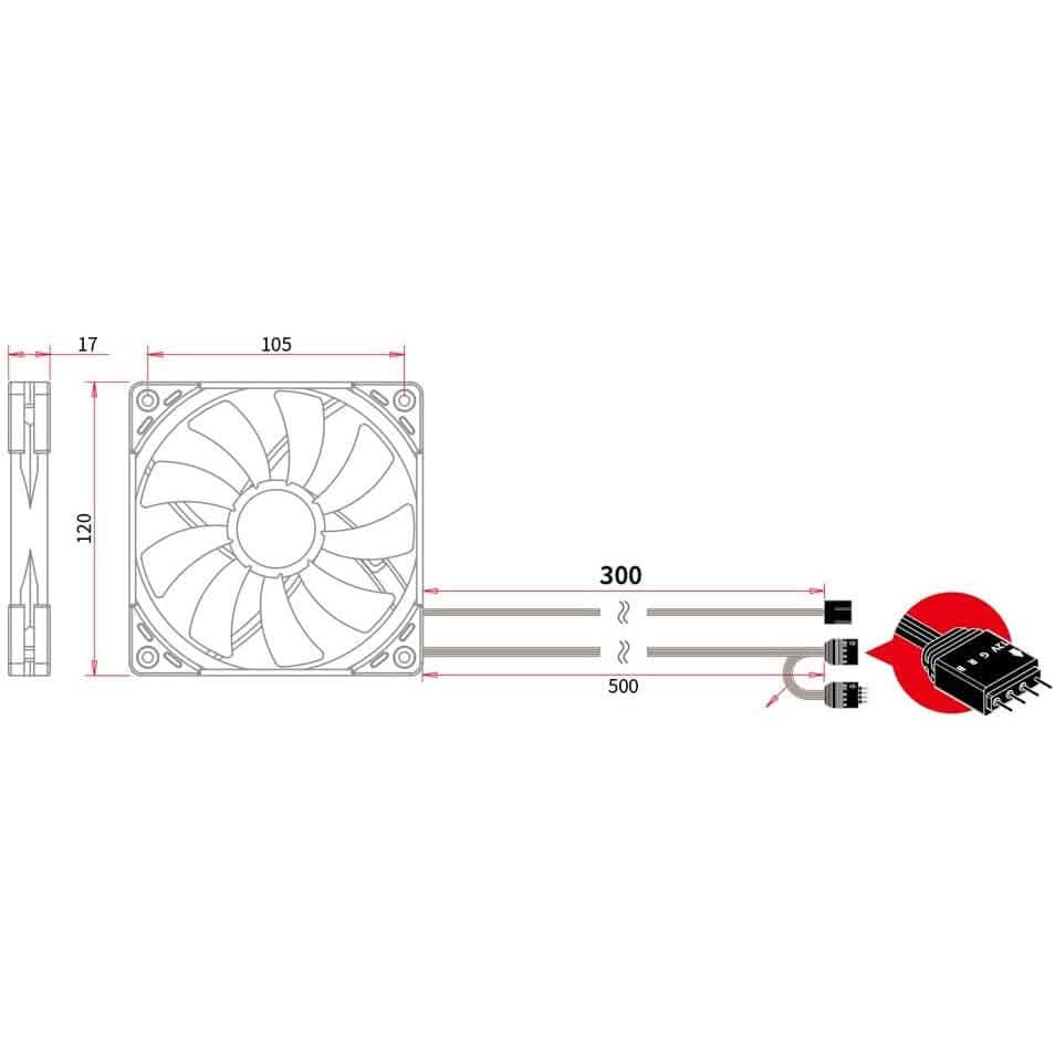 Kaze Flex 120 Slim RGB Fan  (Refurbished) DailySale