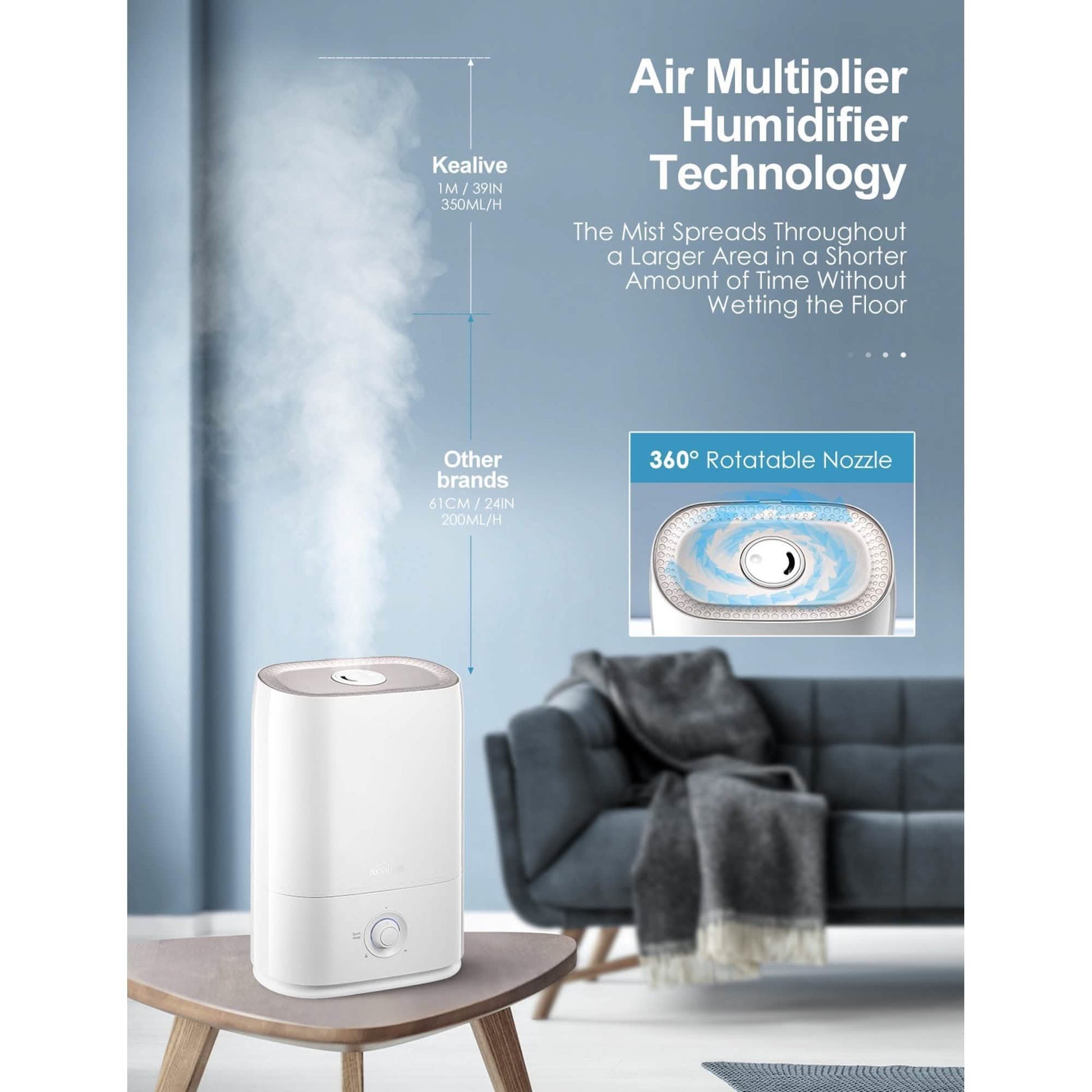 Kealive Cool Mist Humidifier DailySale