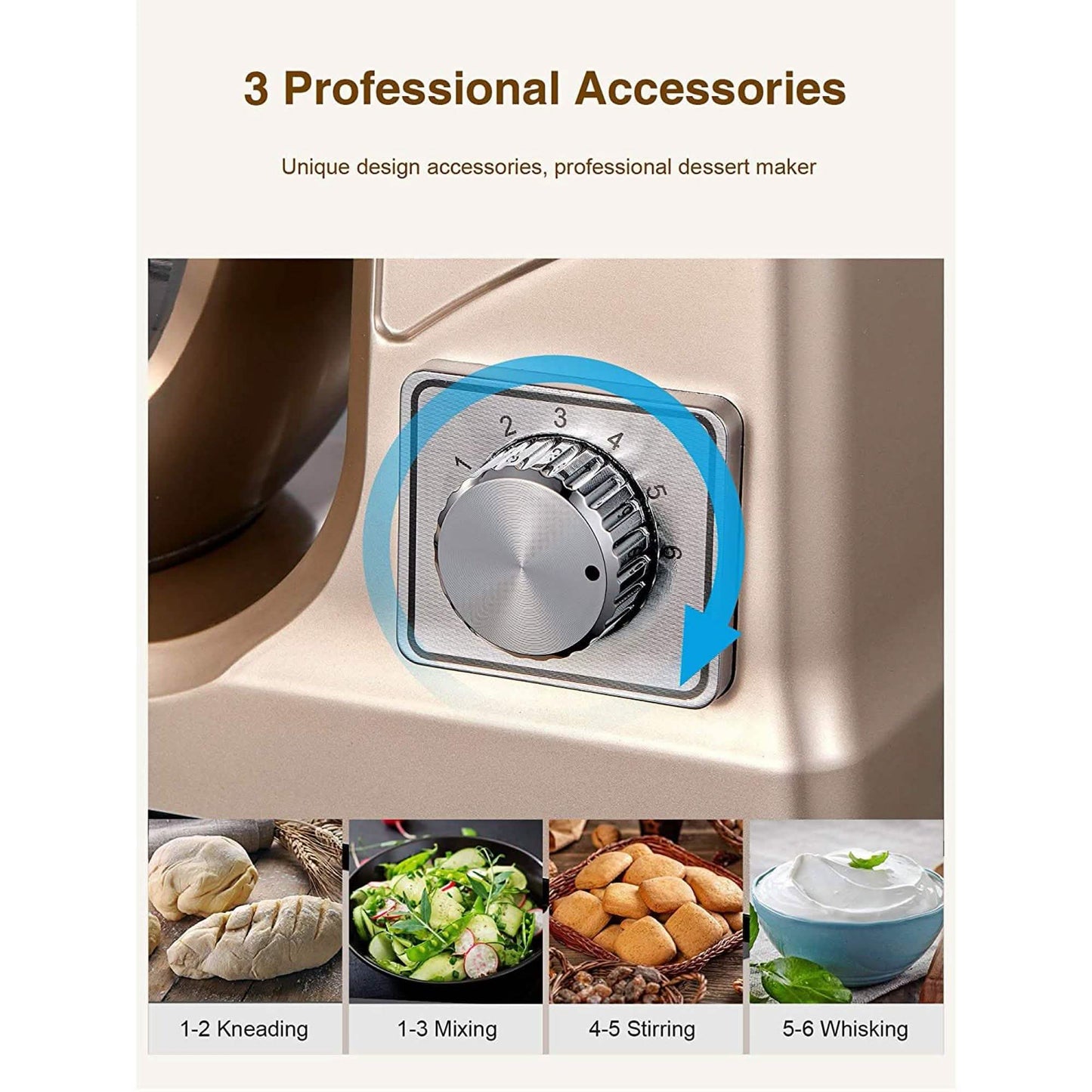 Kealive Stand Mixer - Electric Food Mixer Kitchen with 5.5QT DailySale