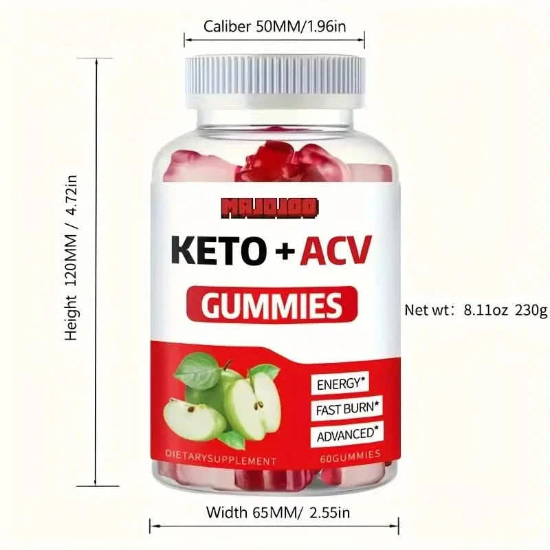 KETO +ACV Gummies Apple Cider Vinegar & B12 DailySale