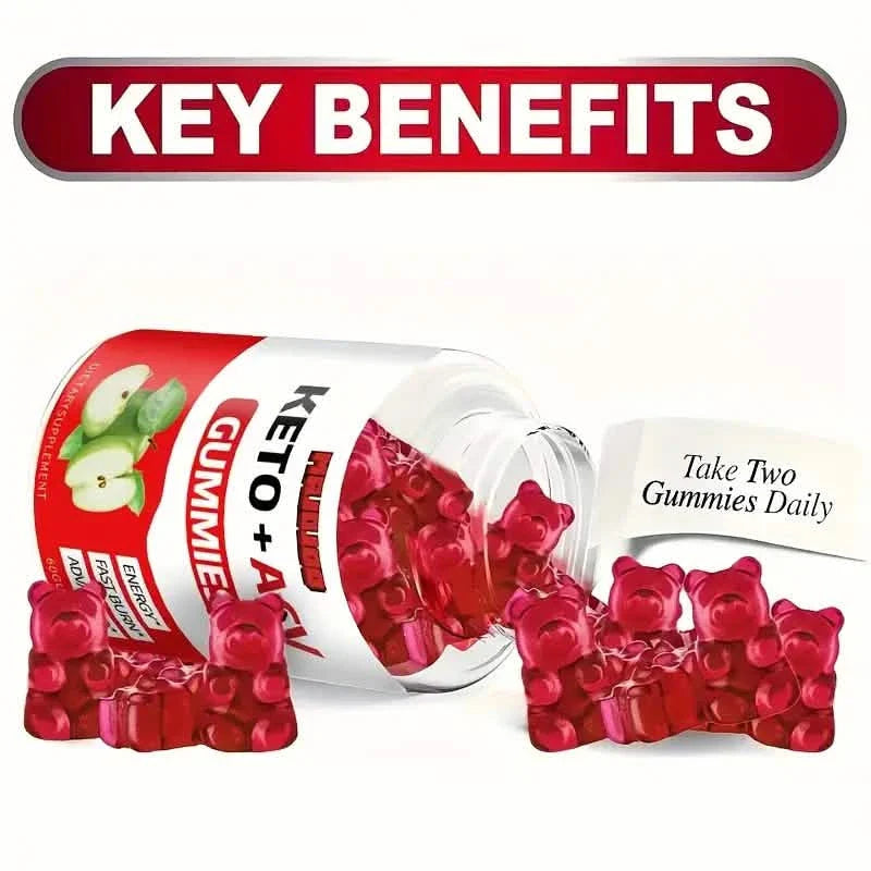 KETO +ACV Gummies Apple Cider Vinegar & B12 DailySale