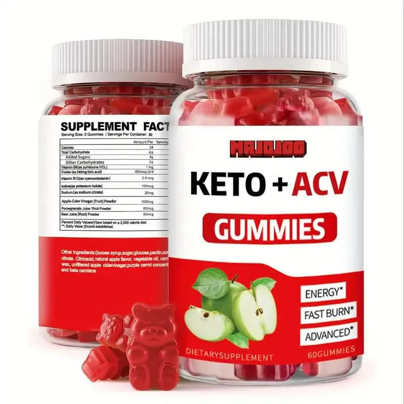 KETO +ACV Gummies Apple Cider Vinegar & B12 DailySale