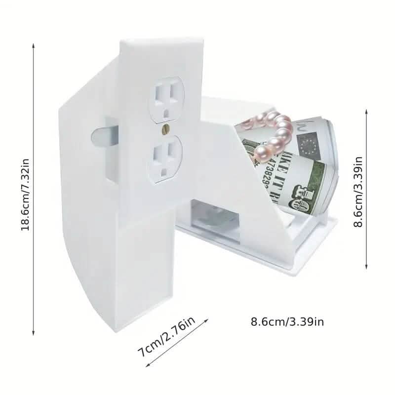 Key Lock Plastic Diversion Wall Outlet Safe DailySale