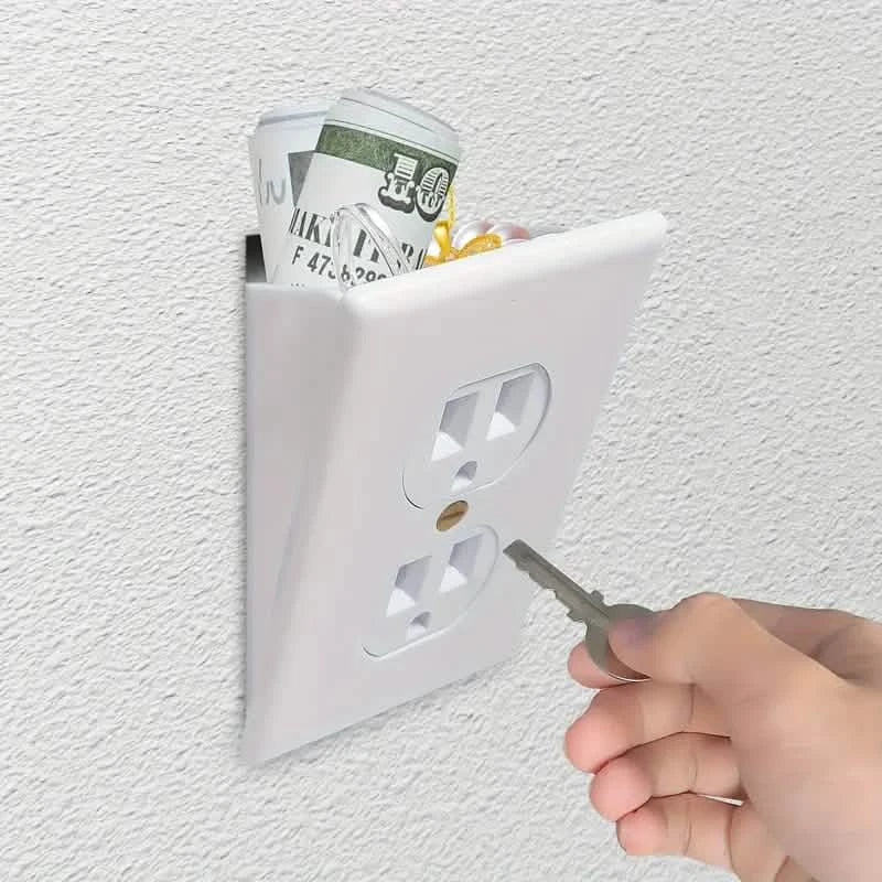 Key Lock Plastic Diversion Wall Outlet Safe DailySale